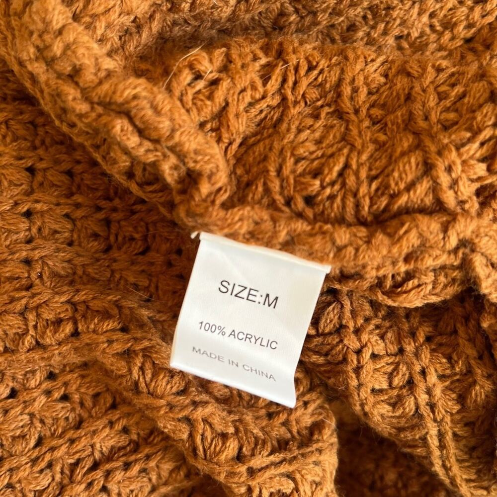 Cowl neck knit cross cross front sweater - Picture 5 of 6